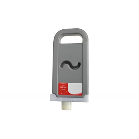 Wf Non-OEM New Red Wide Format Ink Cartridge for Canon PFI-706 WCPFI706R